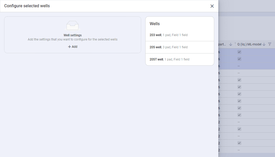 nv.EBS: Configuring General Settings for Multiple Wells