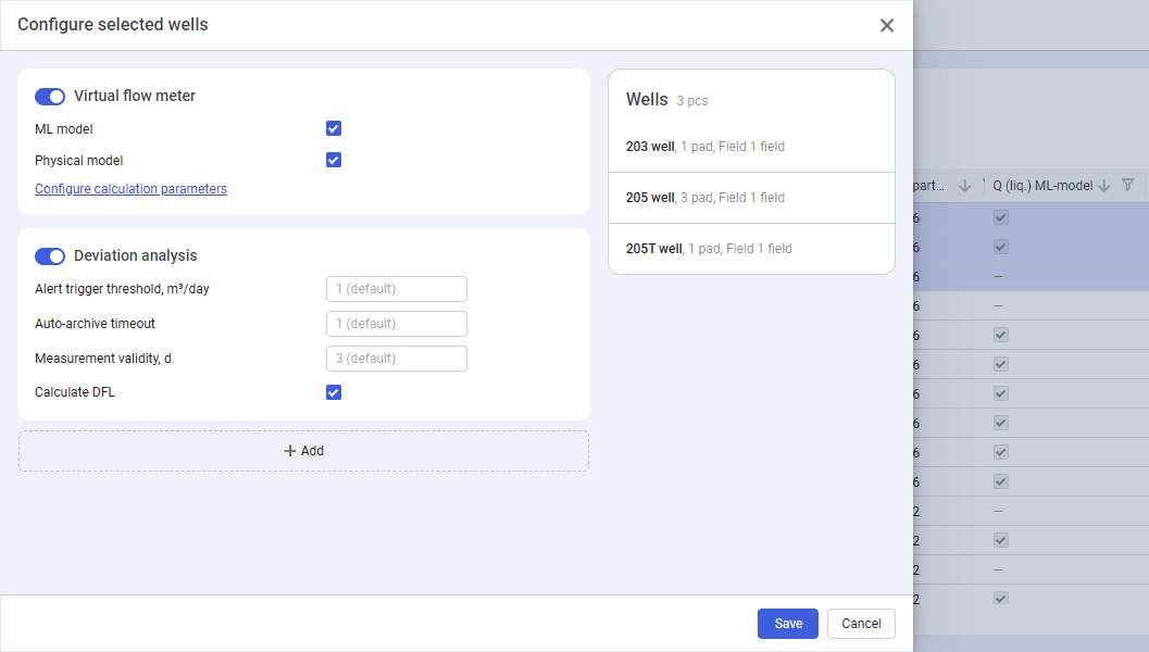 nv.EBS: Configuring General Settings for Multiple Wells