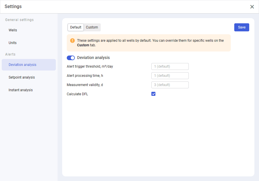 nv.EBS: Configuring Deviation Analysis Alerts