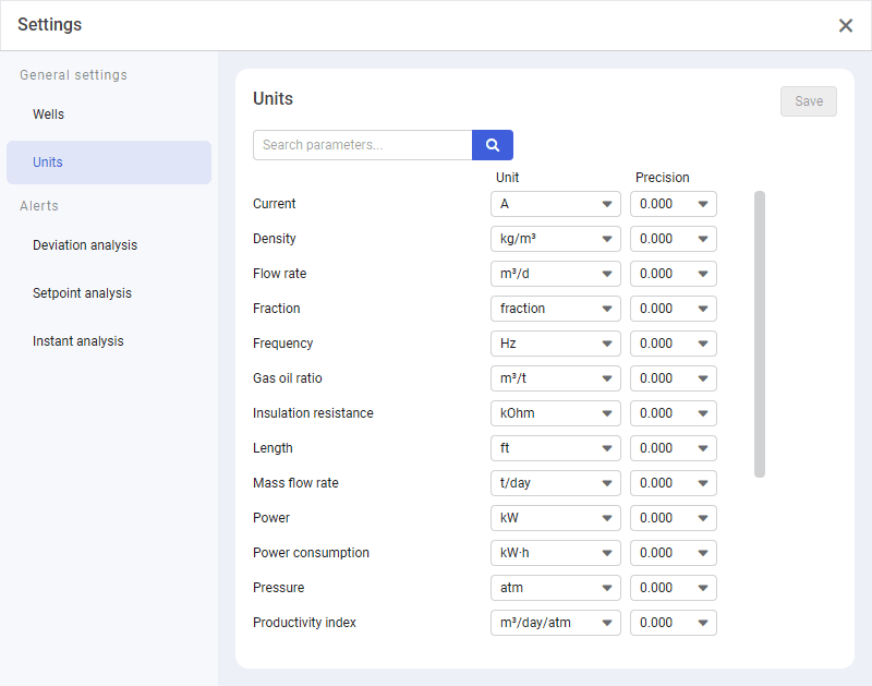 nv.EBS: Configuring Measurement Units
