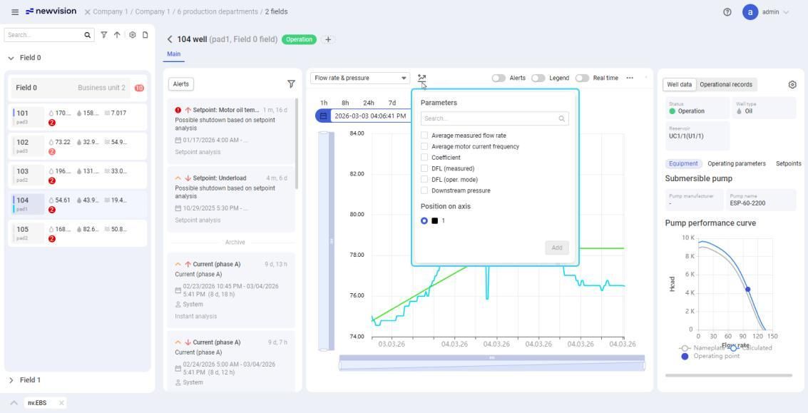 nv.EBS: Configuring Parameter Display